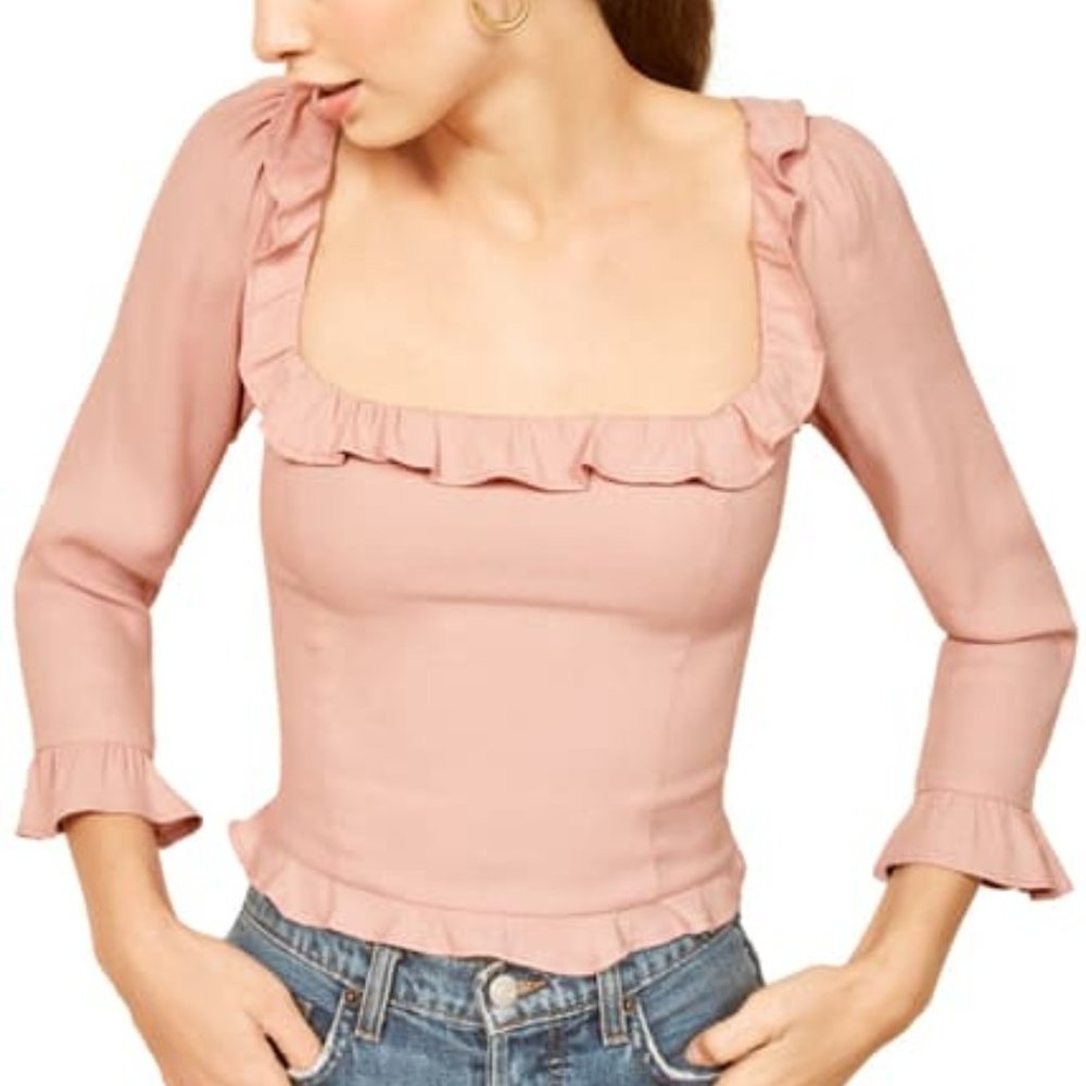 Reformation Barb Crop Top